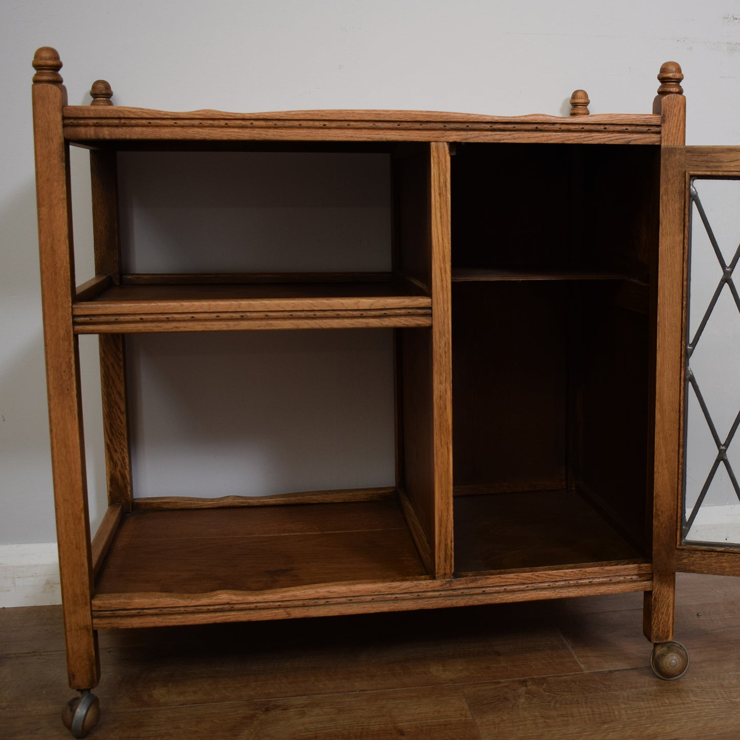 Old Charm Oak Serving Trolley
