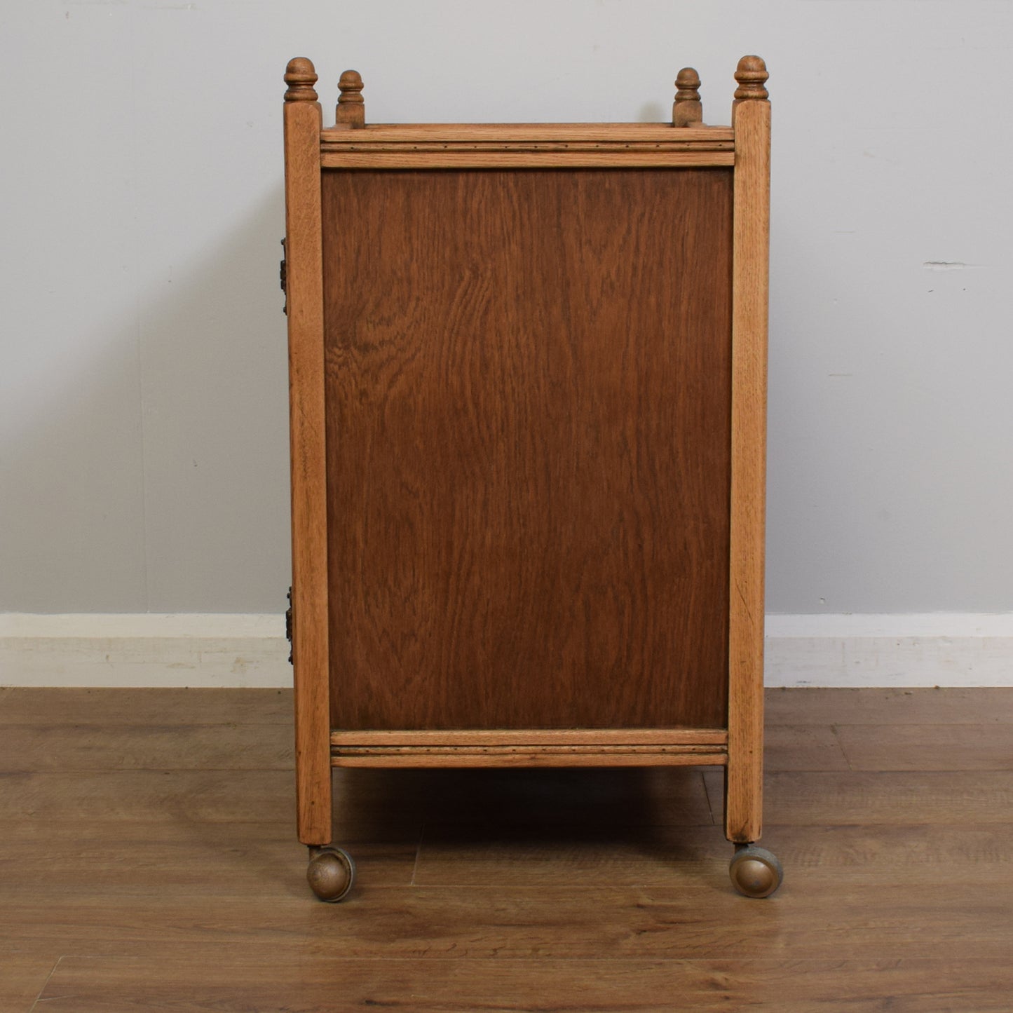 Old Charm Oak Serving Trolley