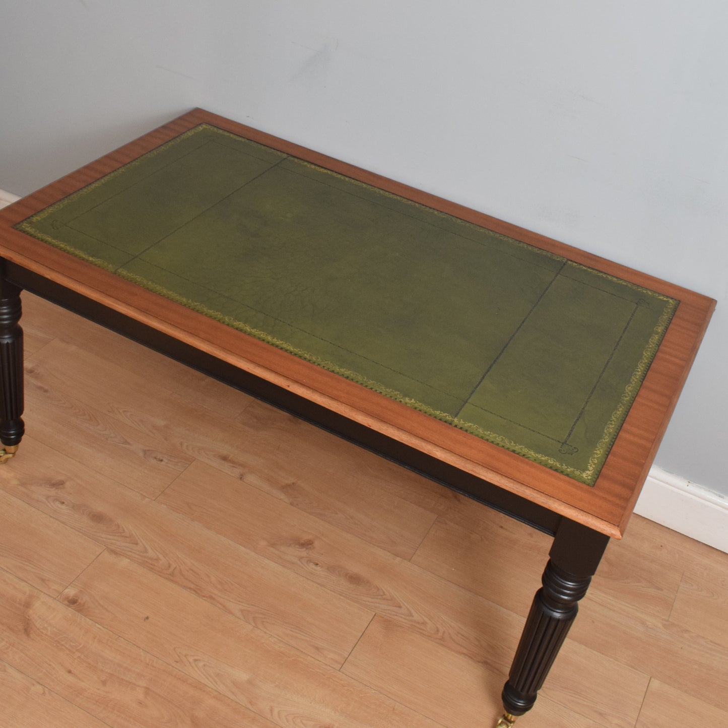 Mahogany Leather Top Desk
