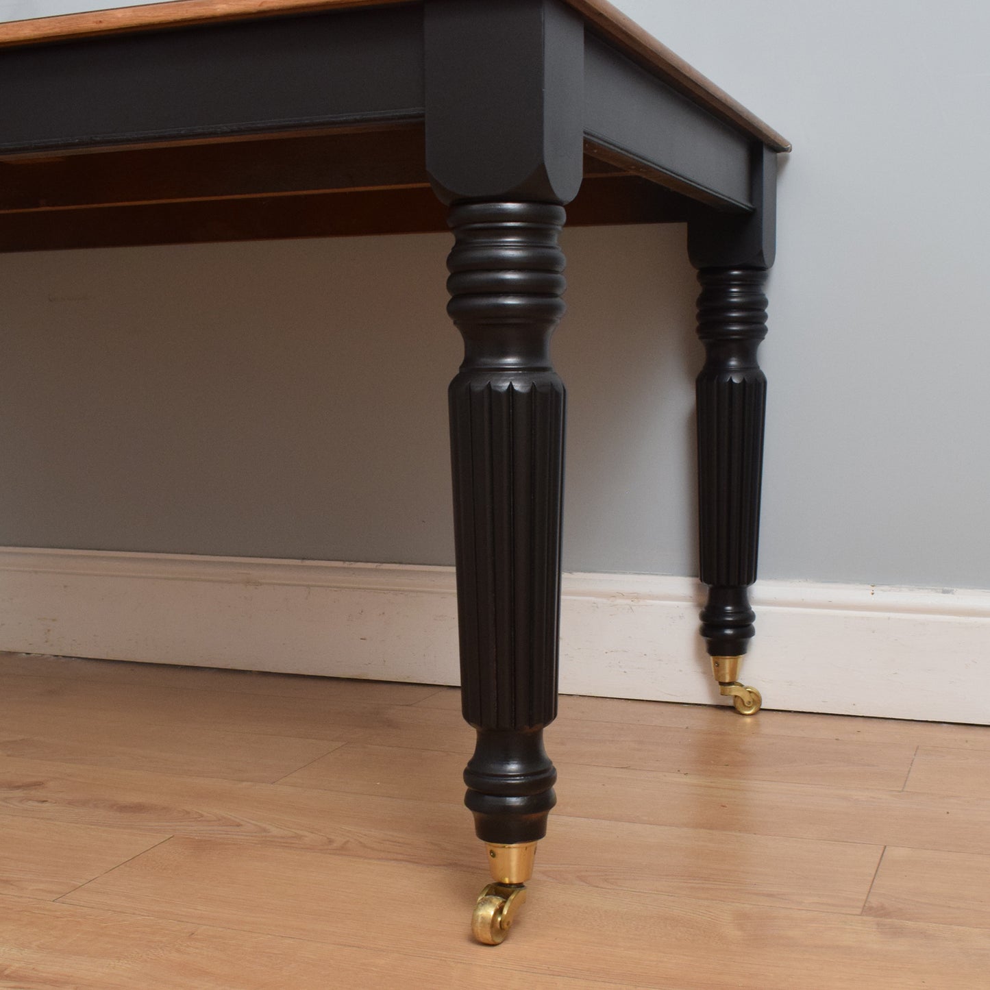 Mahogany Leather Top Desk