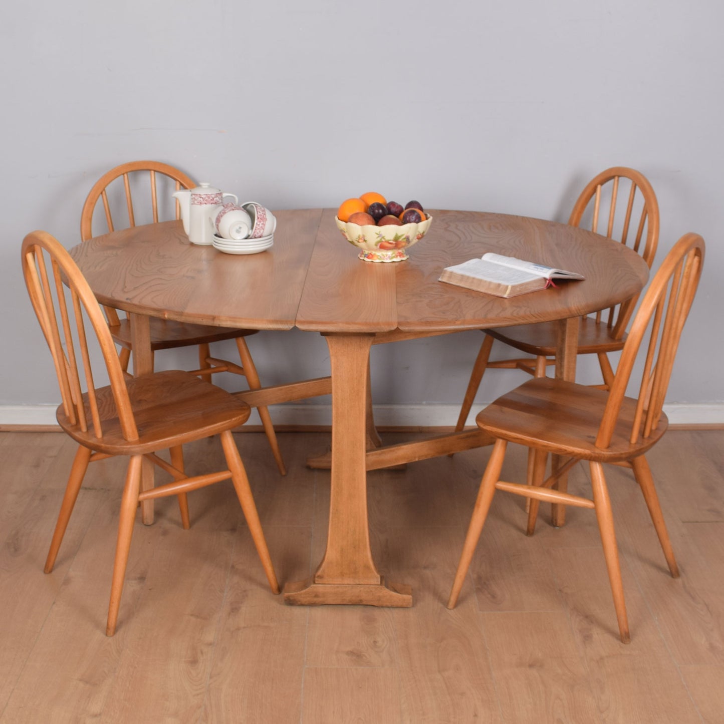Ercol Dining Table with Four Chairs