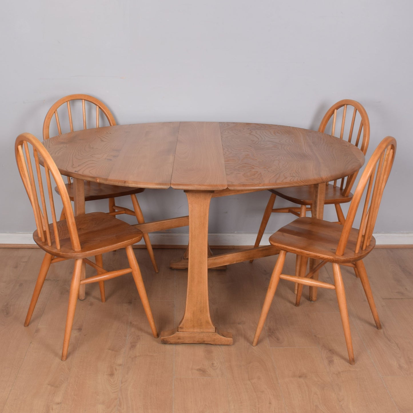 Ercol Dining Table with Four Chairs