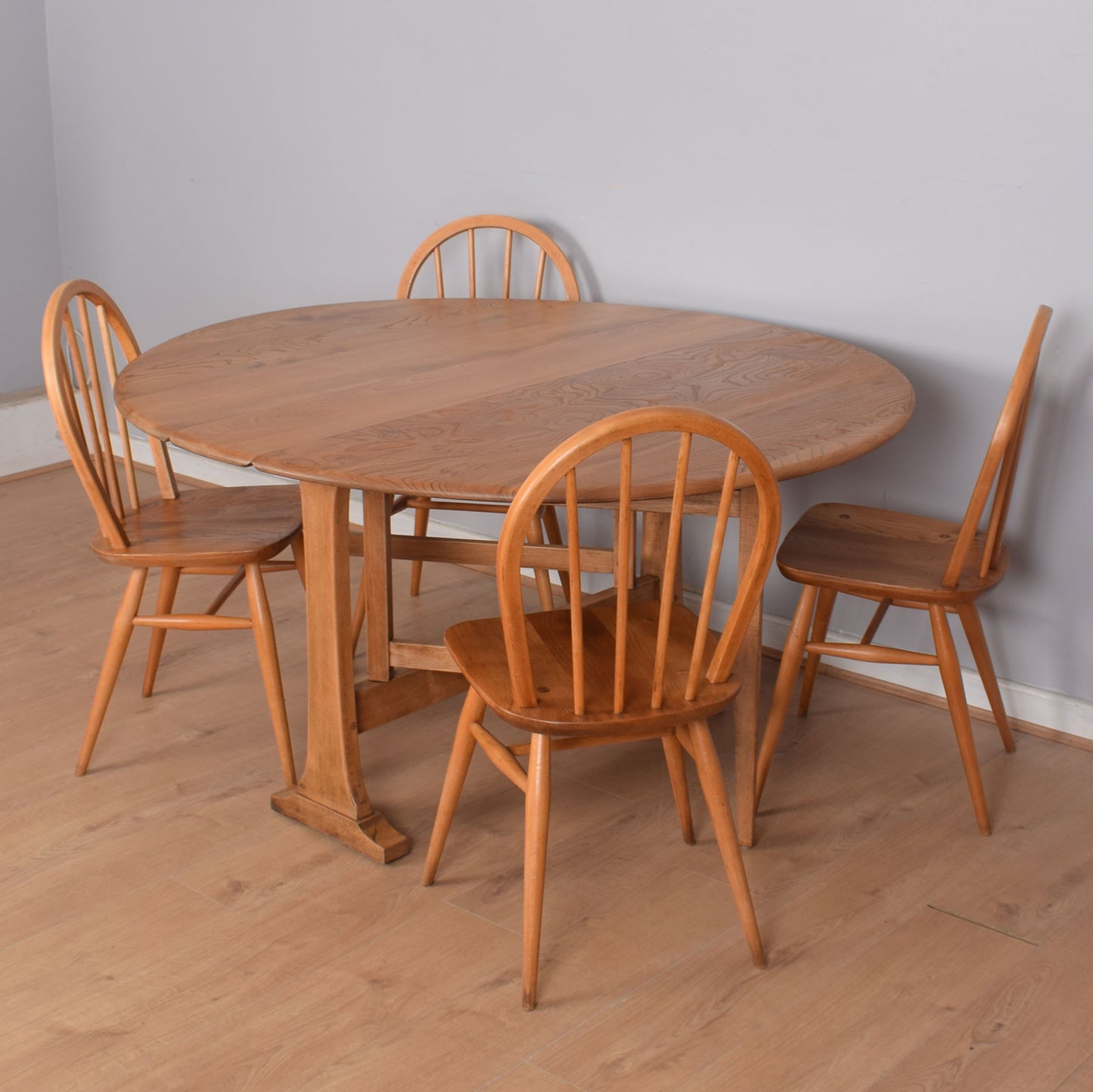 Ercol Dining Table with Four Chairs