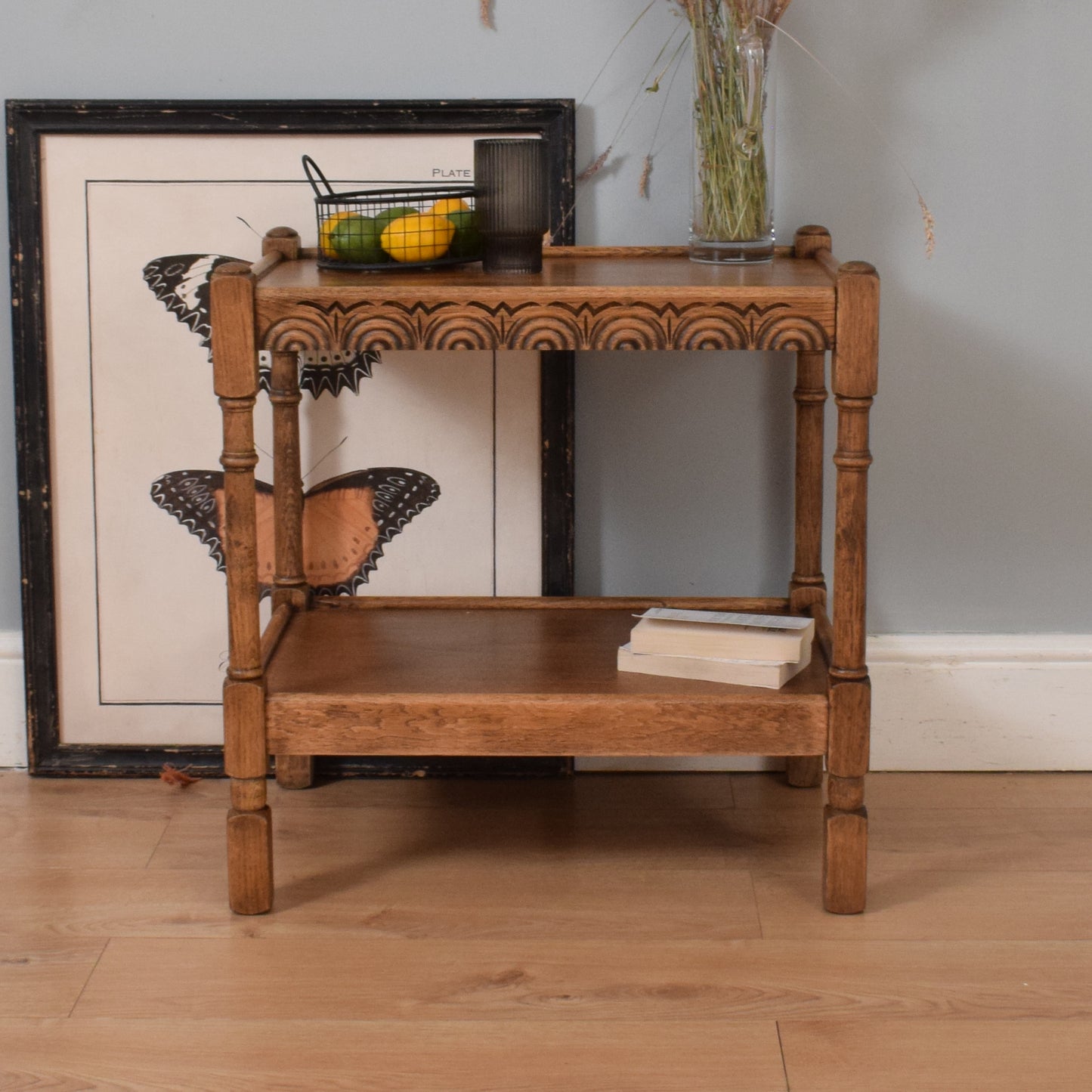 Restored Oak Hall Table
