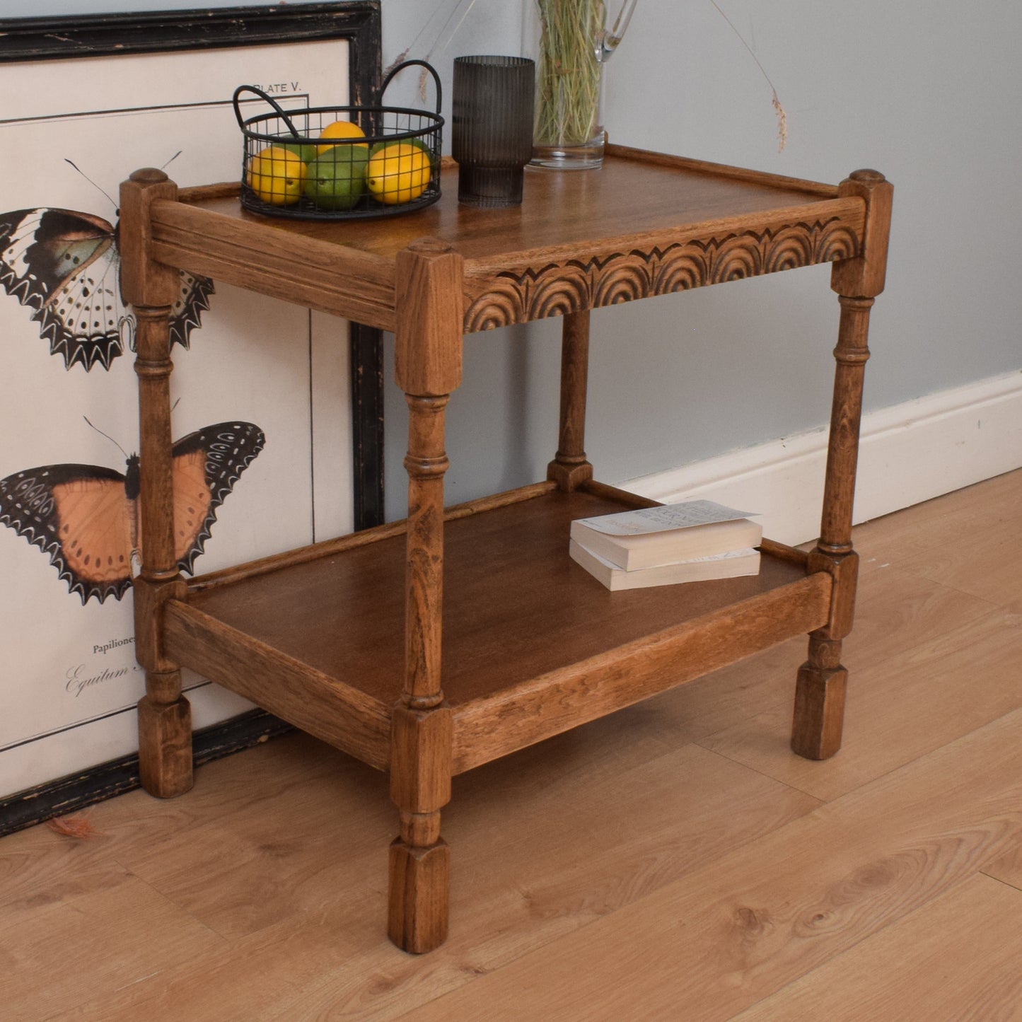 Restored Oak Hall Table