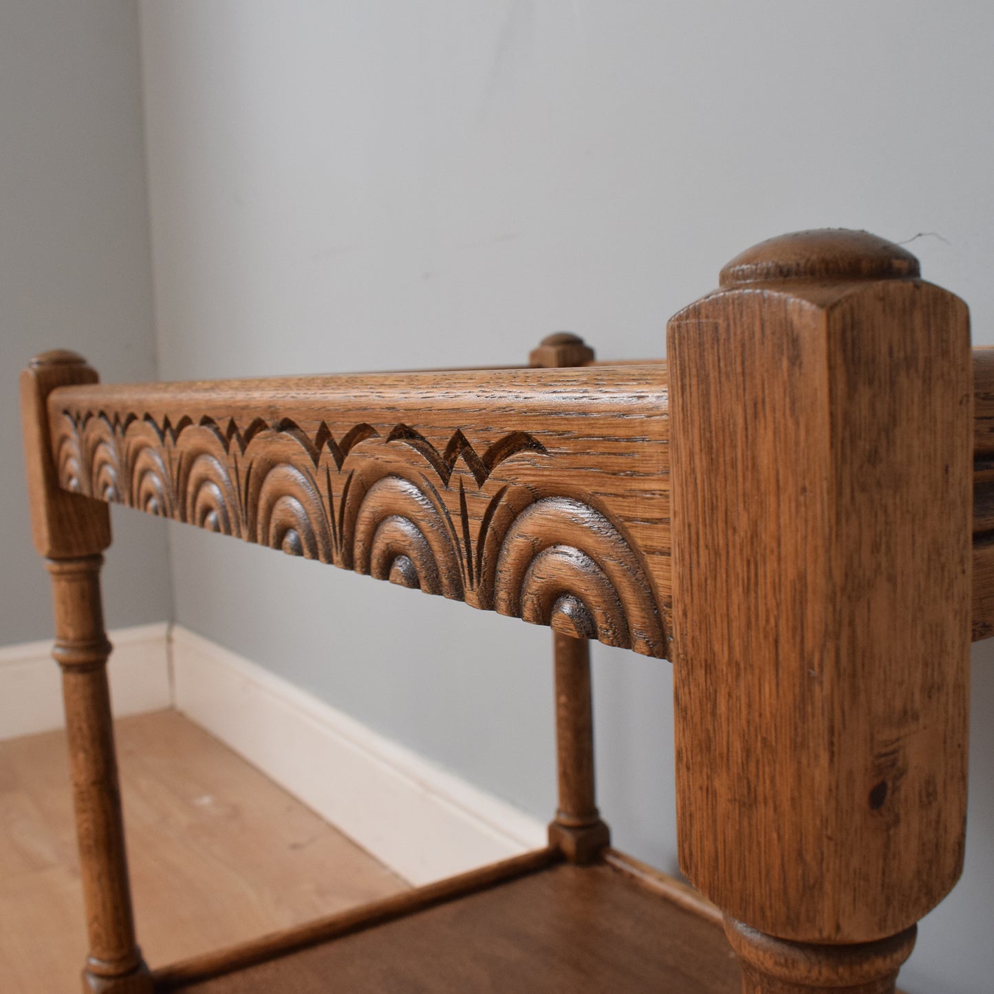 Restored Oak Hall Table