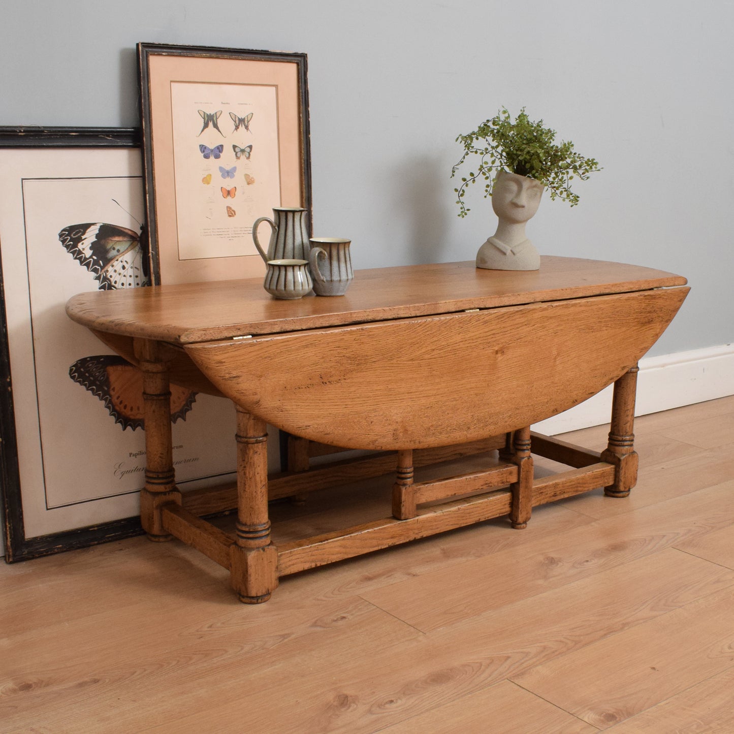 Rustic Drop-Leaf Coffee Table