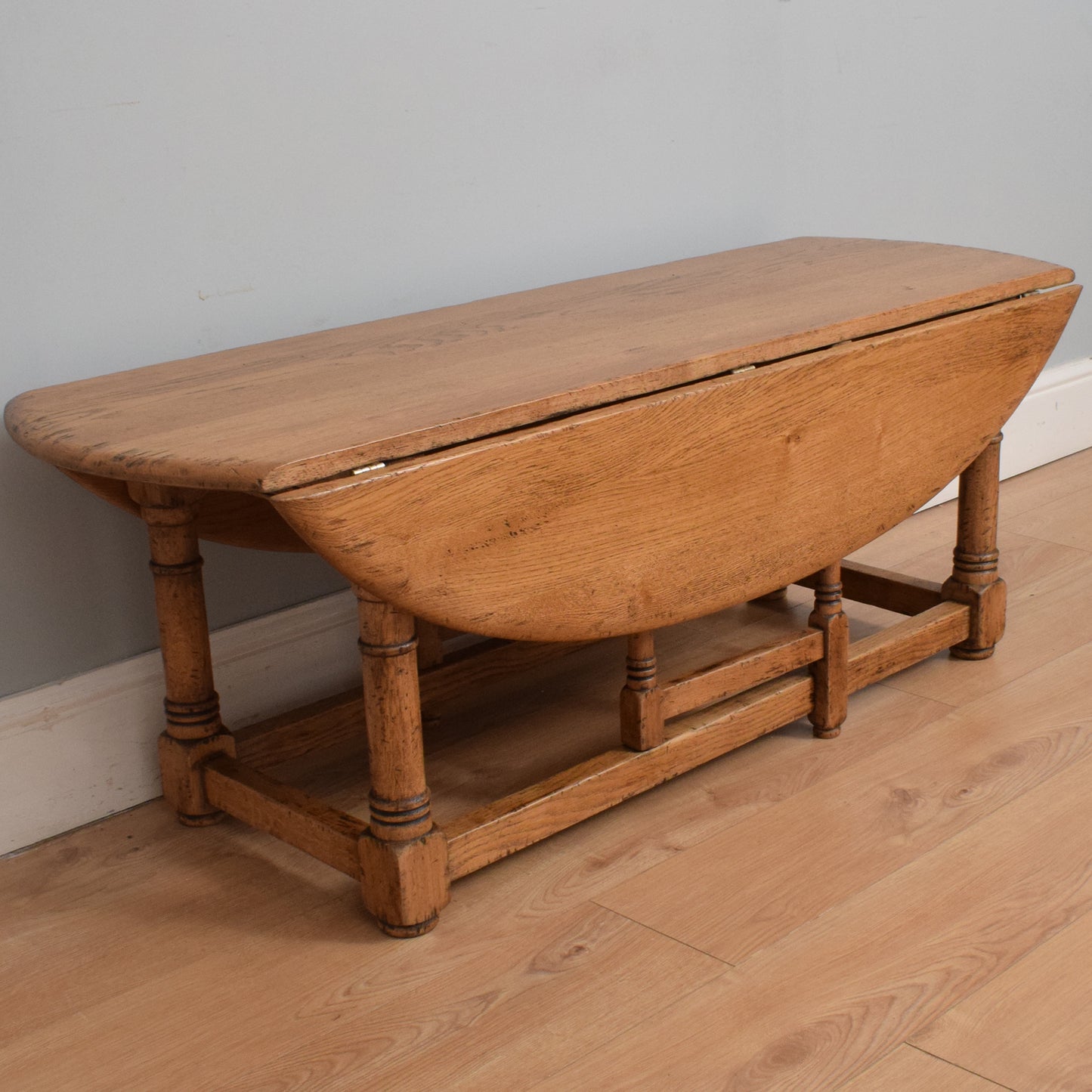 Rustic Drop-Leaf Coffee Table