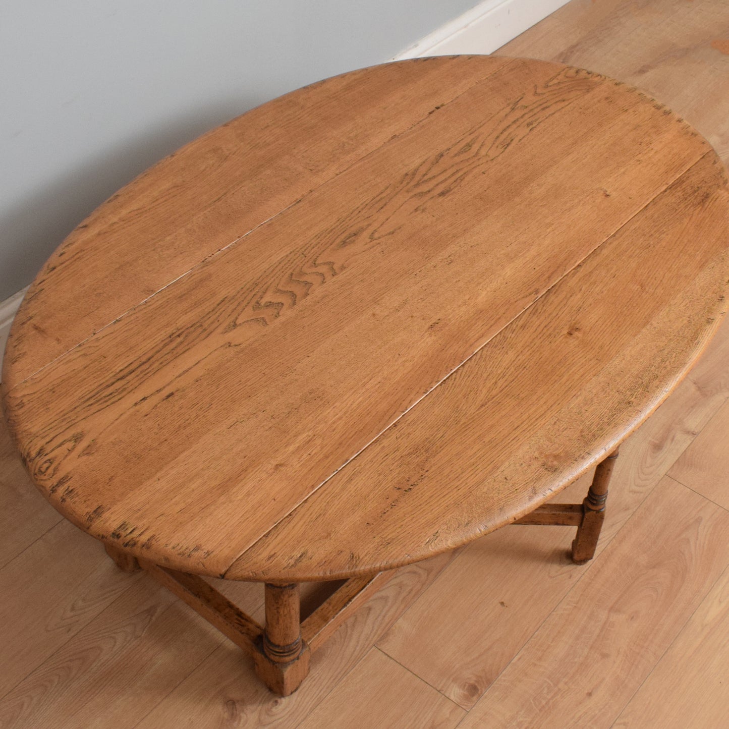 Rustic Drop-Leaf Coffee Table
