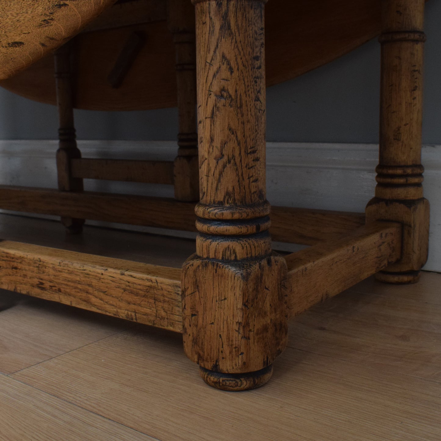Rustic Drop-Leaf Coffee Table