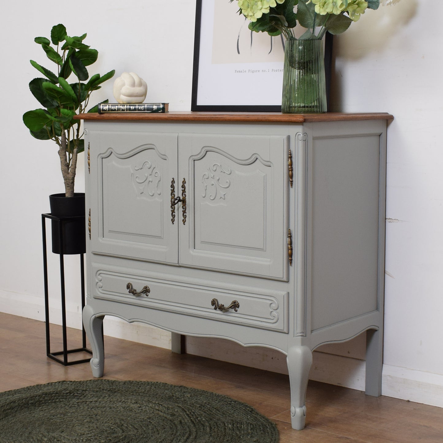 Painted French Cabinet
