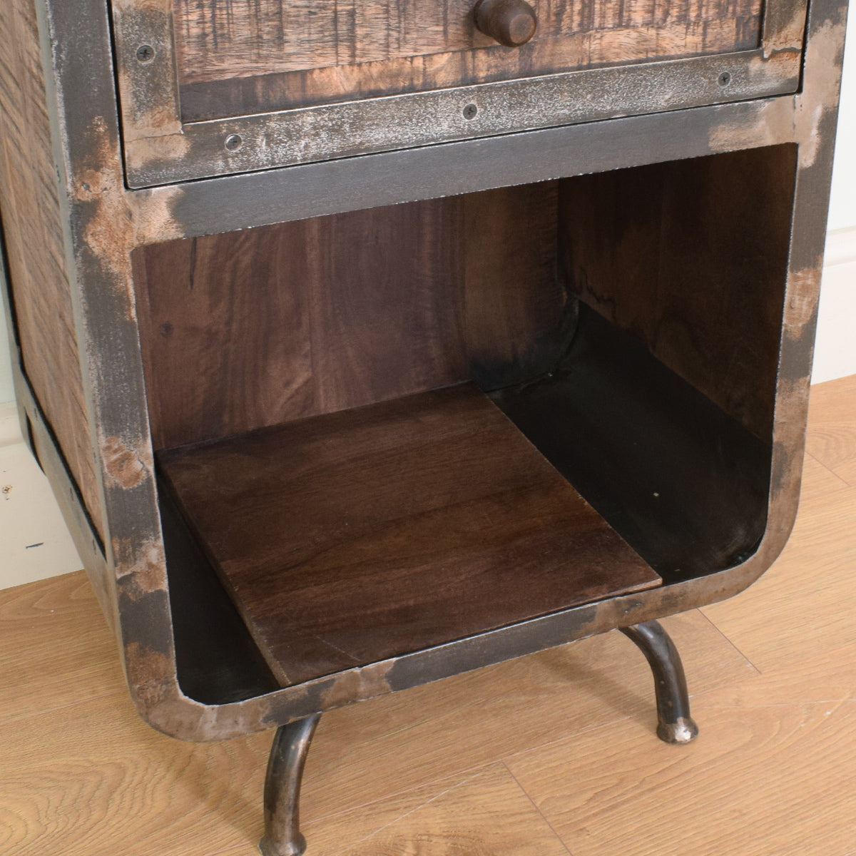 Mango & Steel Tall Bookcase