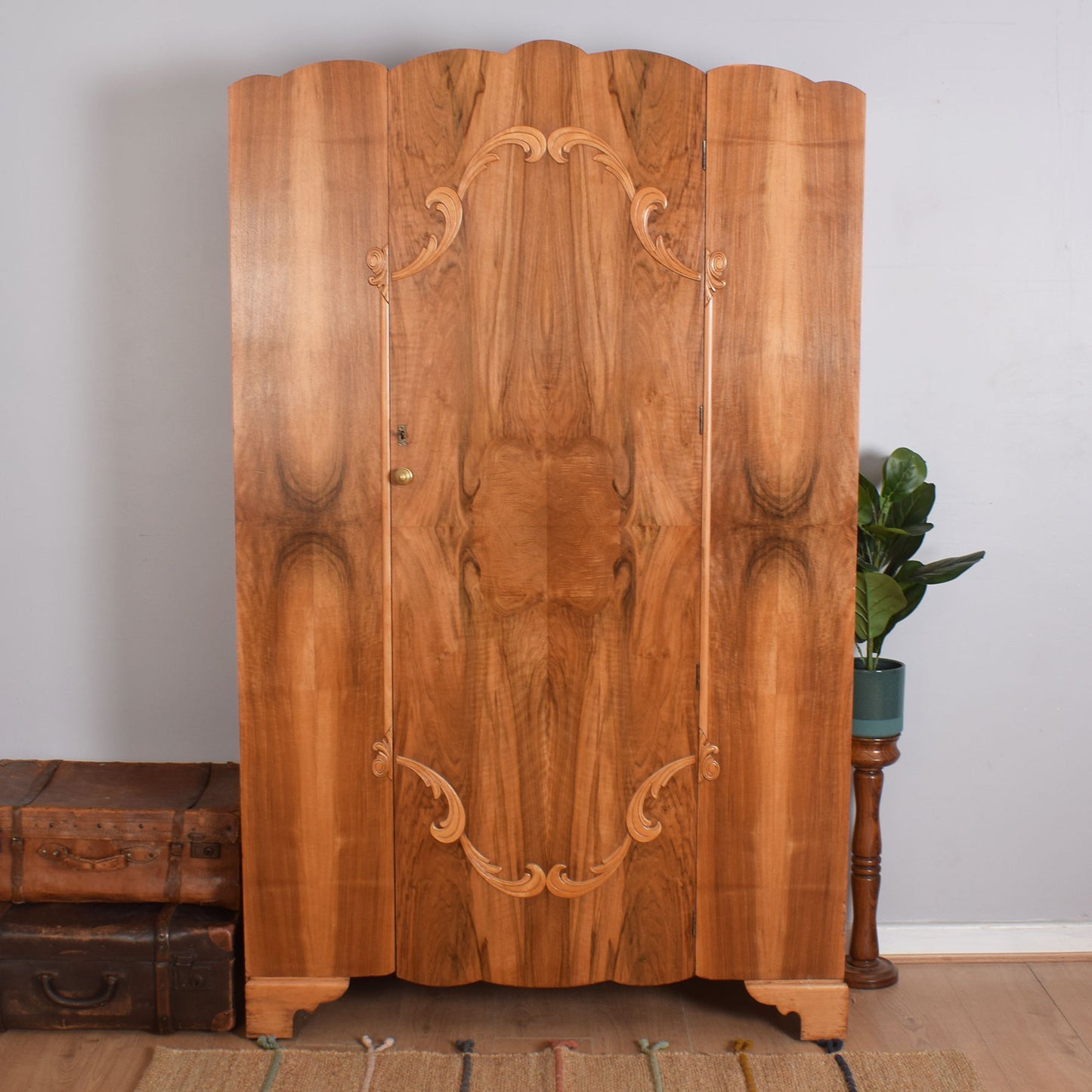 Walnut Veneered Wardrobe