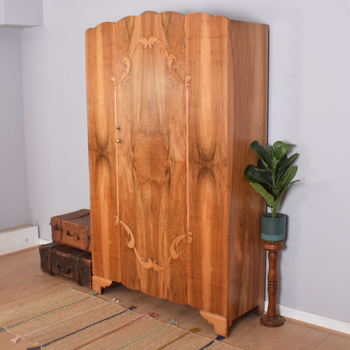 Walnut Veneered Wardrobe