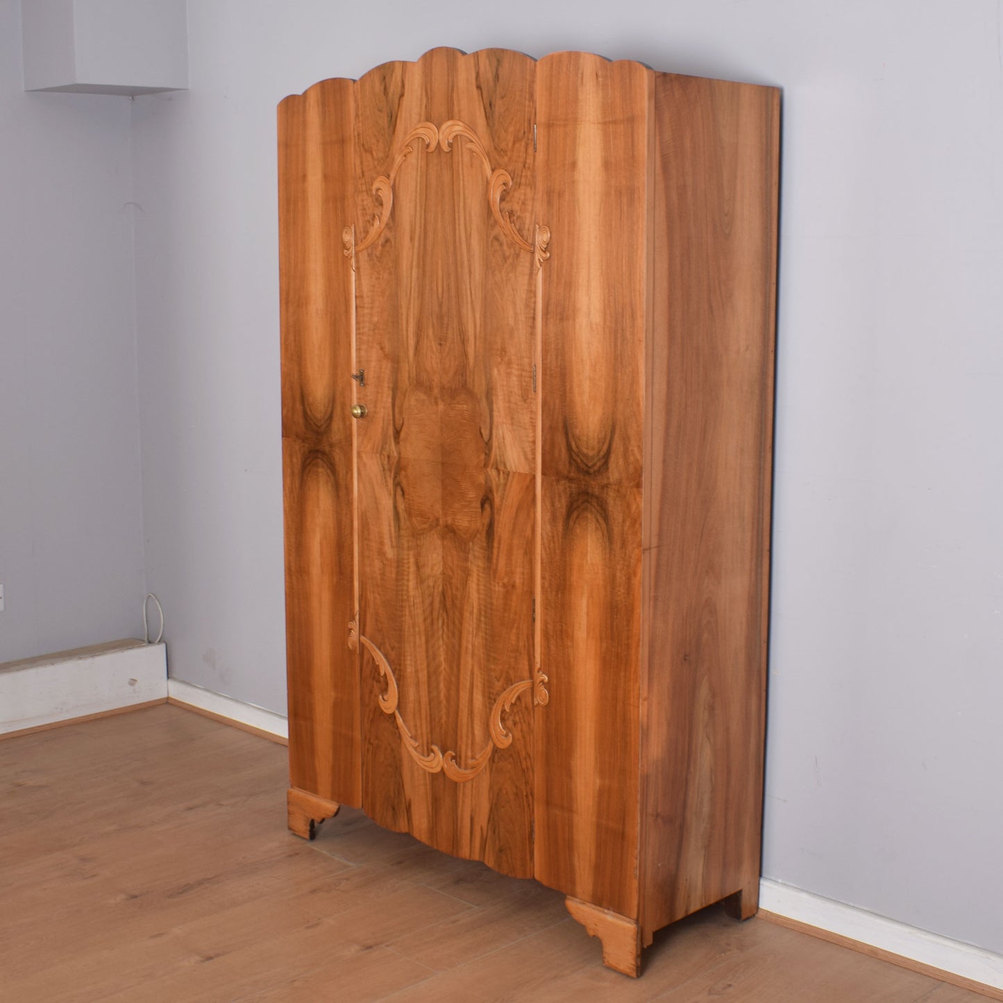 Walnut Veneered Wardrobe
