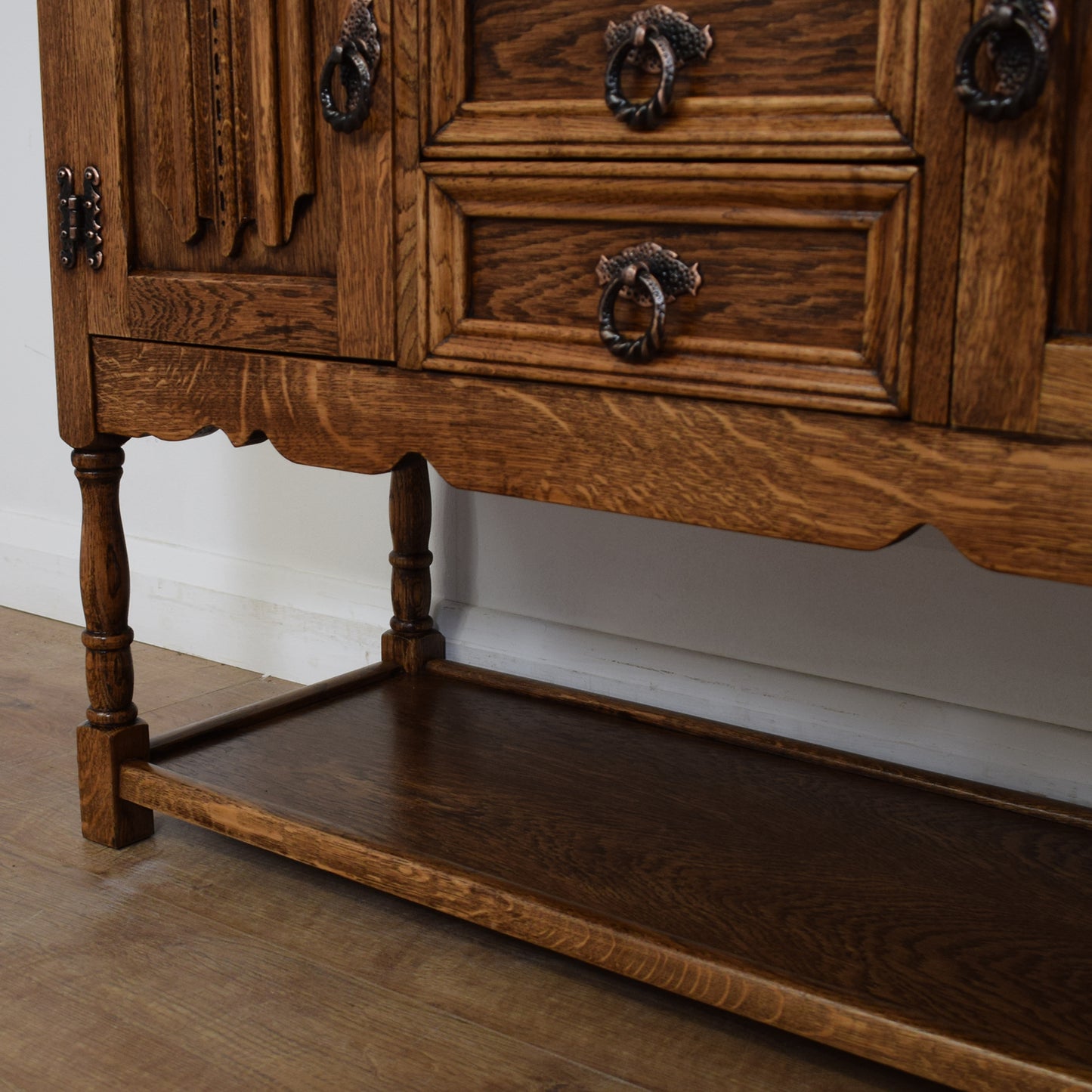 Small Rustic Oak Sideboard