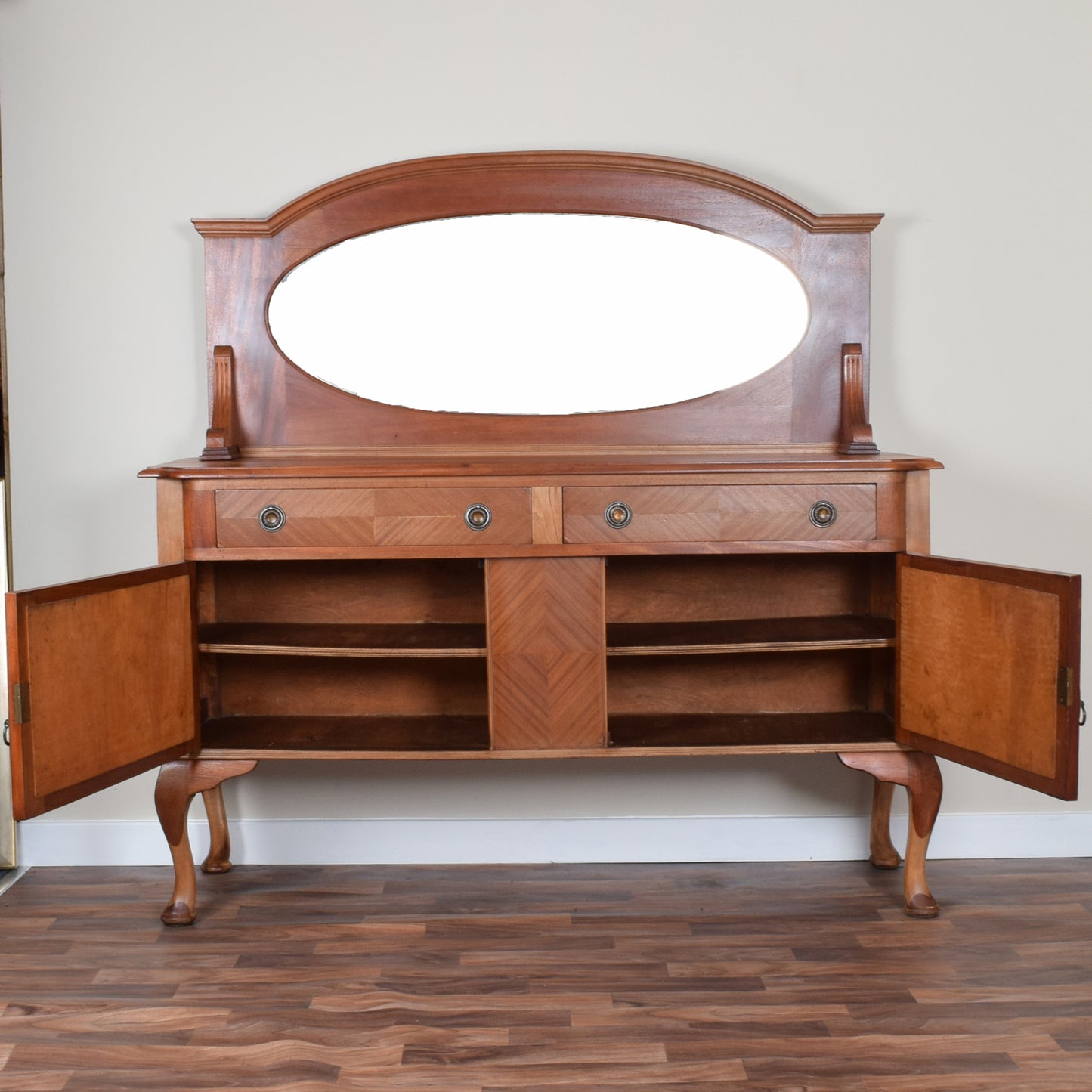 Mahogany Mirrored Sideboard