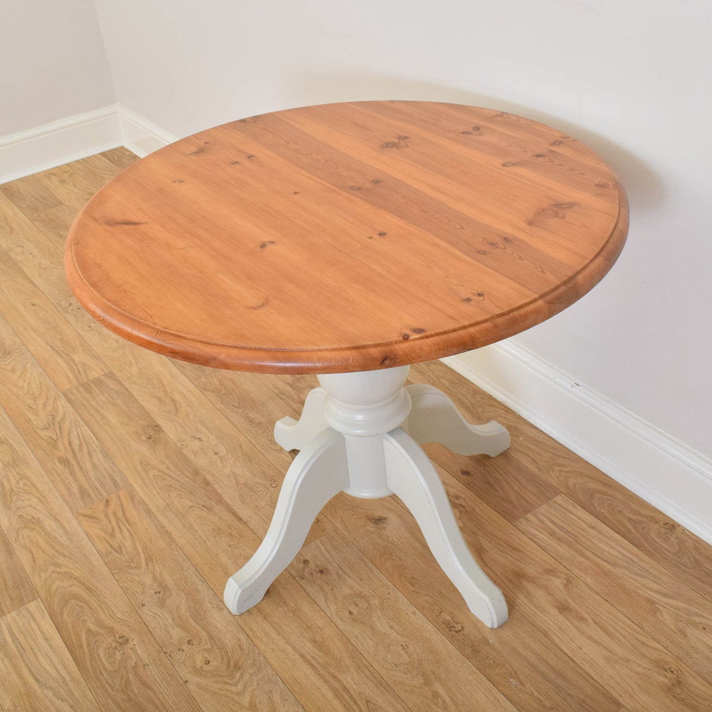 Painted Pine Table and Four Chairs