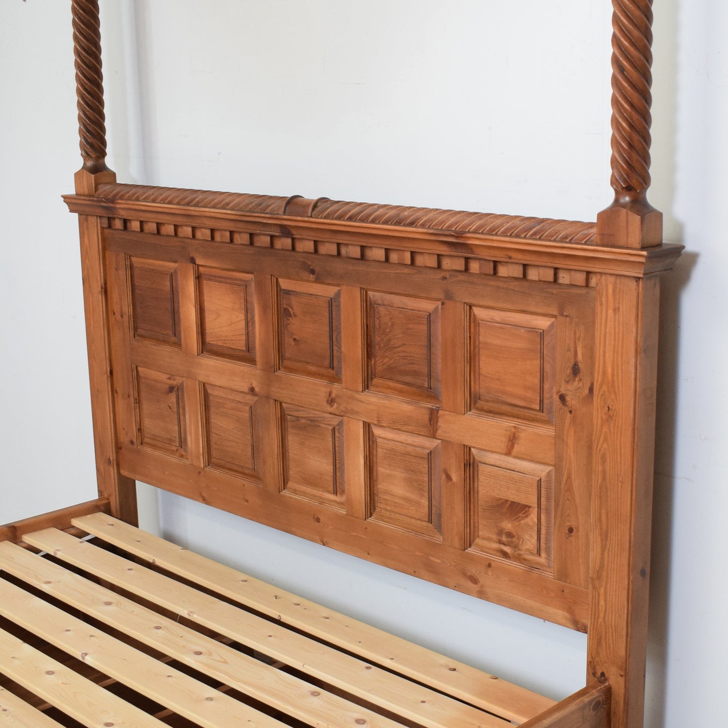 Solid Pine King Size Four Poster Bed