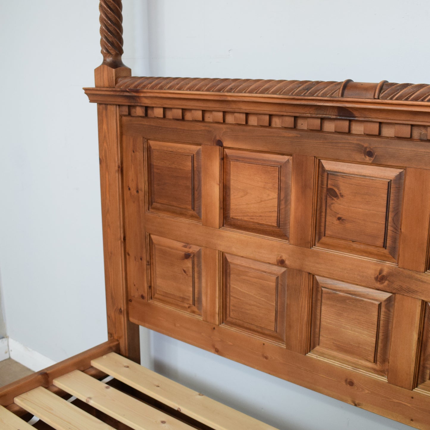 Solid Pine King Size Four Poster Bed