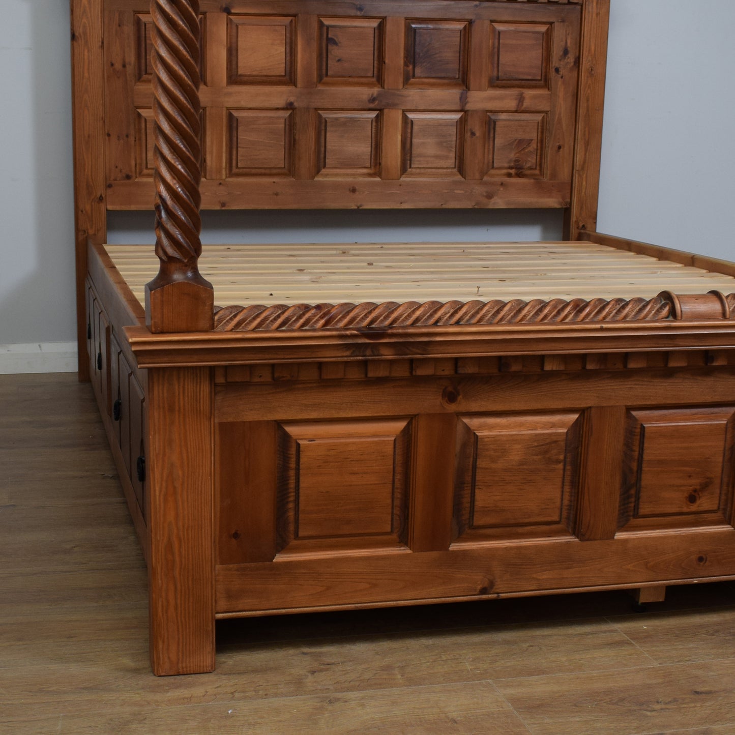Solid Pine King Size Four Poster Bed