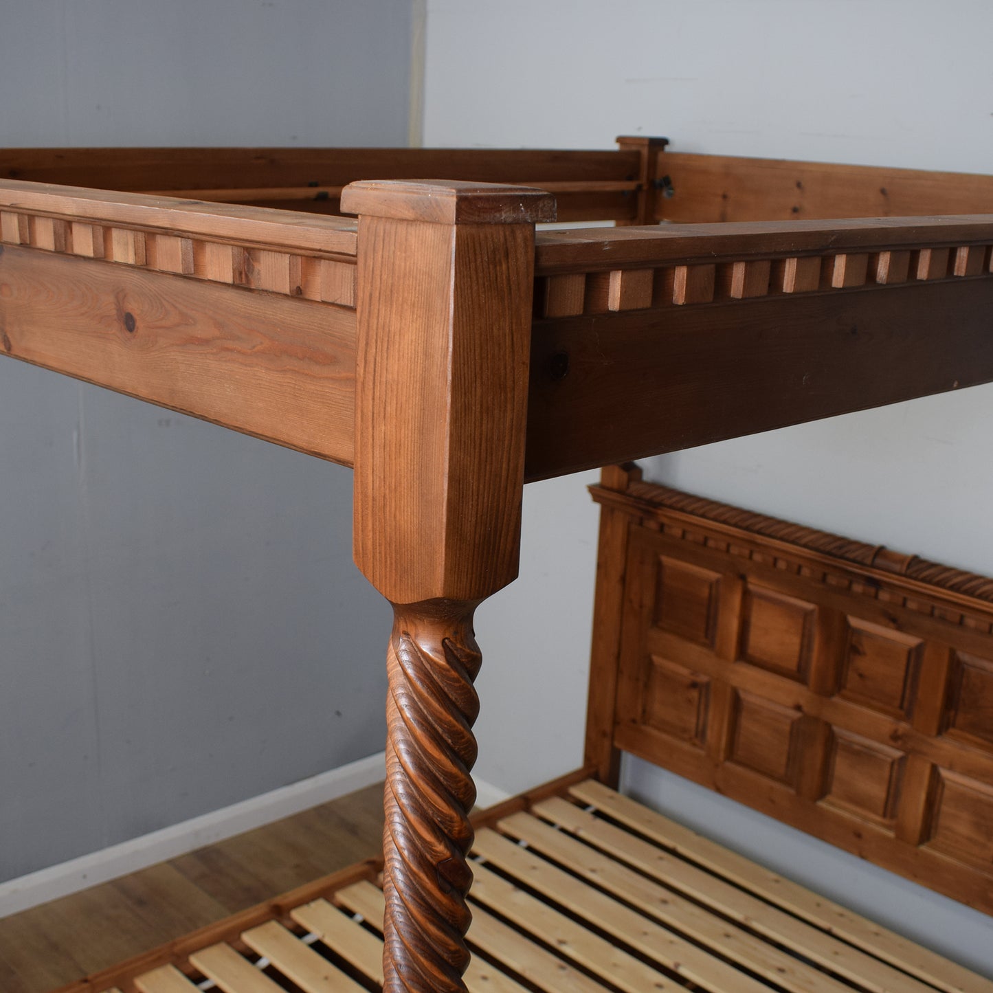 Solid Pine King Size Four Poster Bed