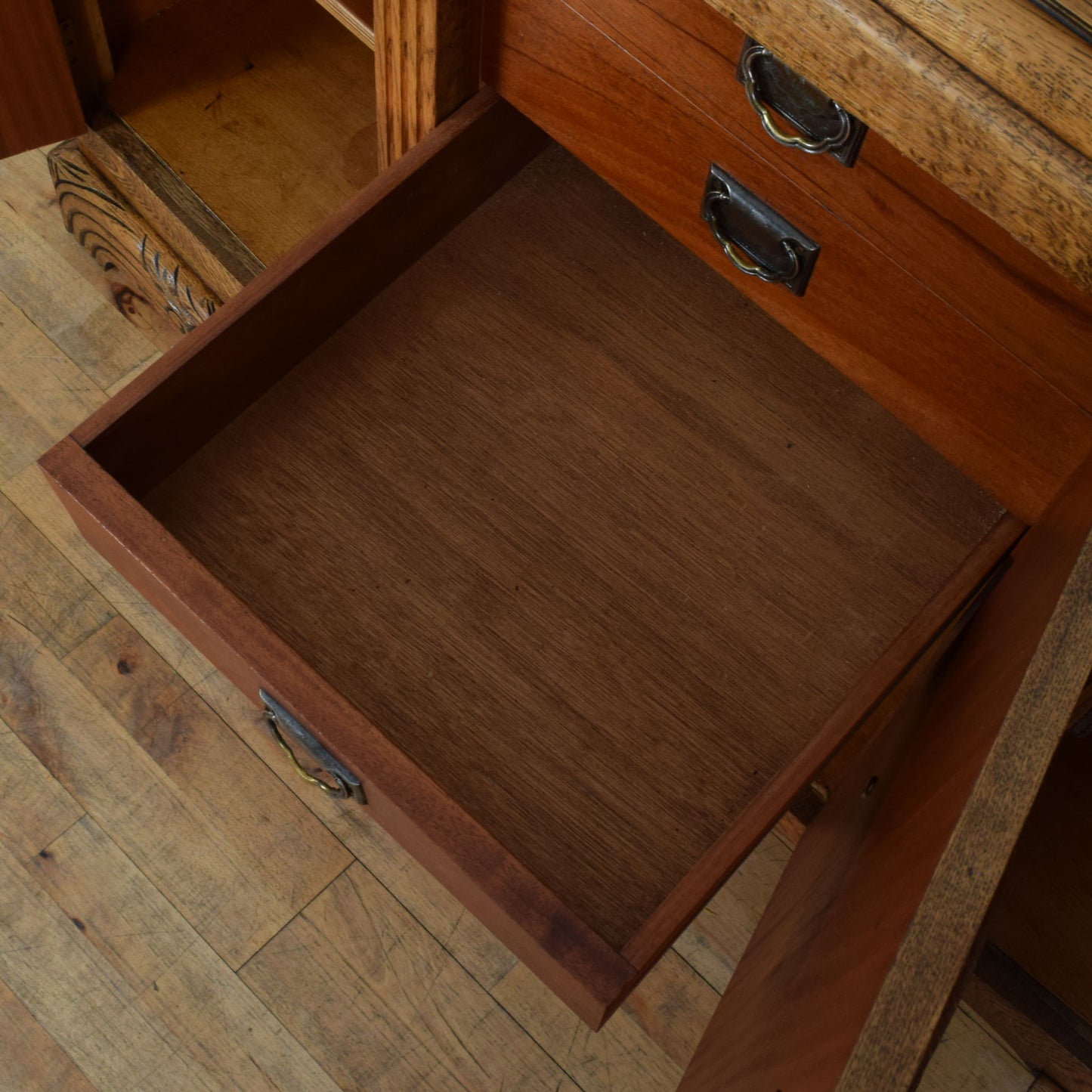 Carved Oak Sideboard