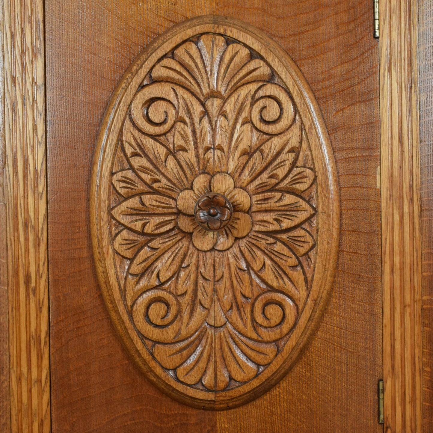 Carved Oak Sideboard