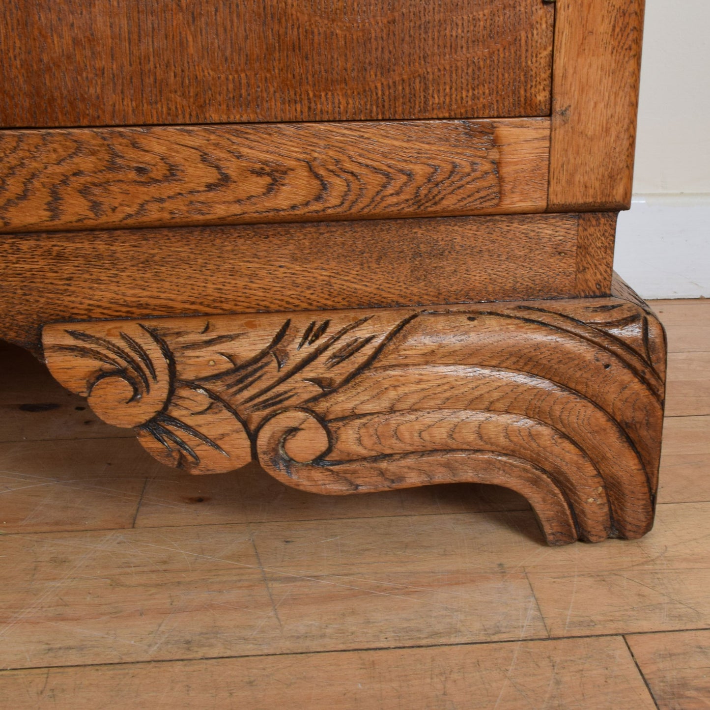 Carved Oak Sideboard