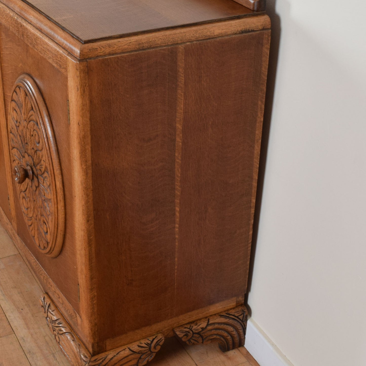 Carved Oak Sideboard