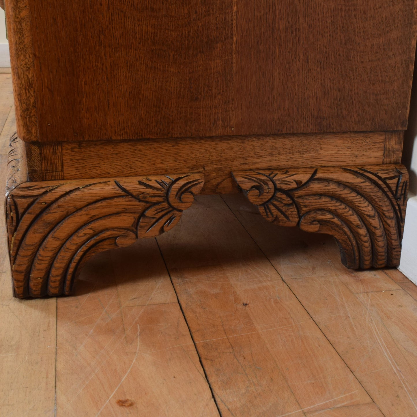 Carved Oak Sideboard