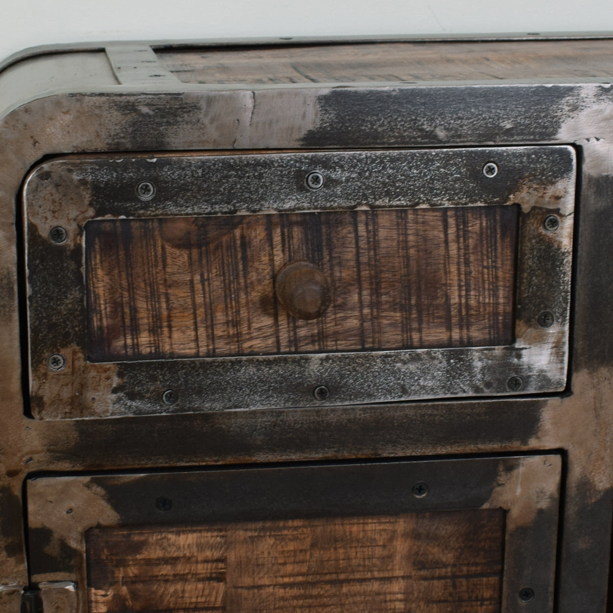 Mango & Steel Wine Cabinet