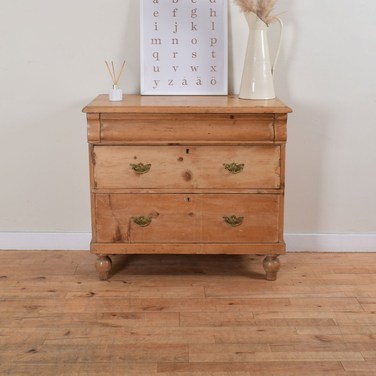 Rustic Pine Chest of Drawers