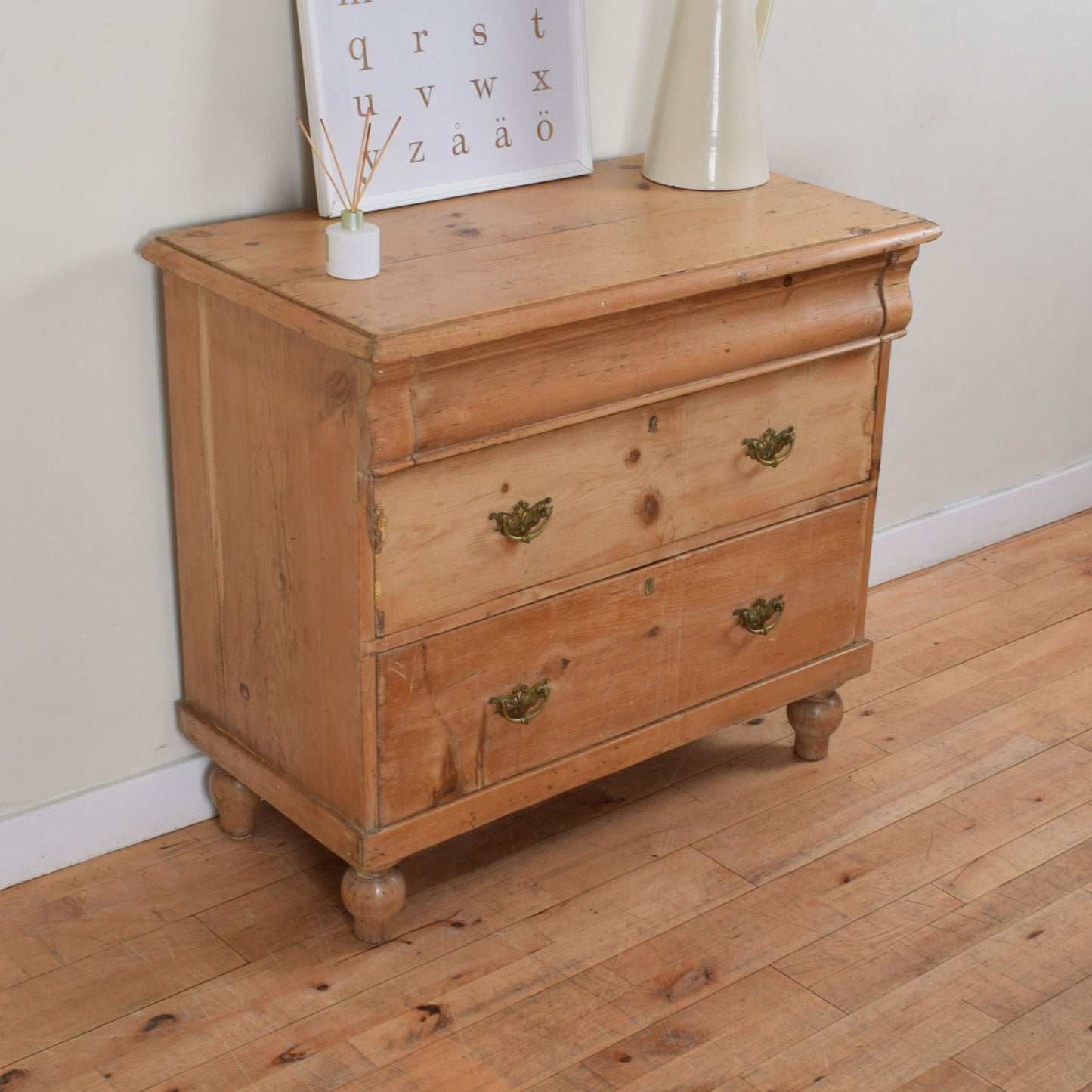 Rustic Pine Chest of Drawers