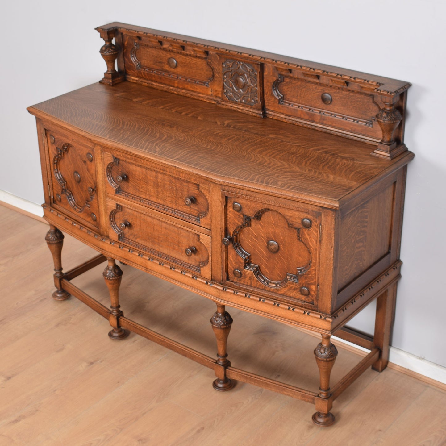 Restored Vintage Oak Sideboard