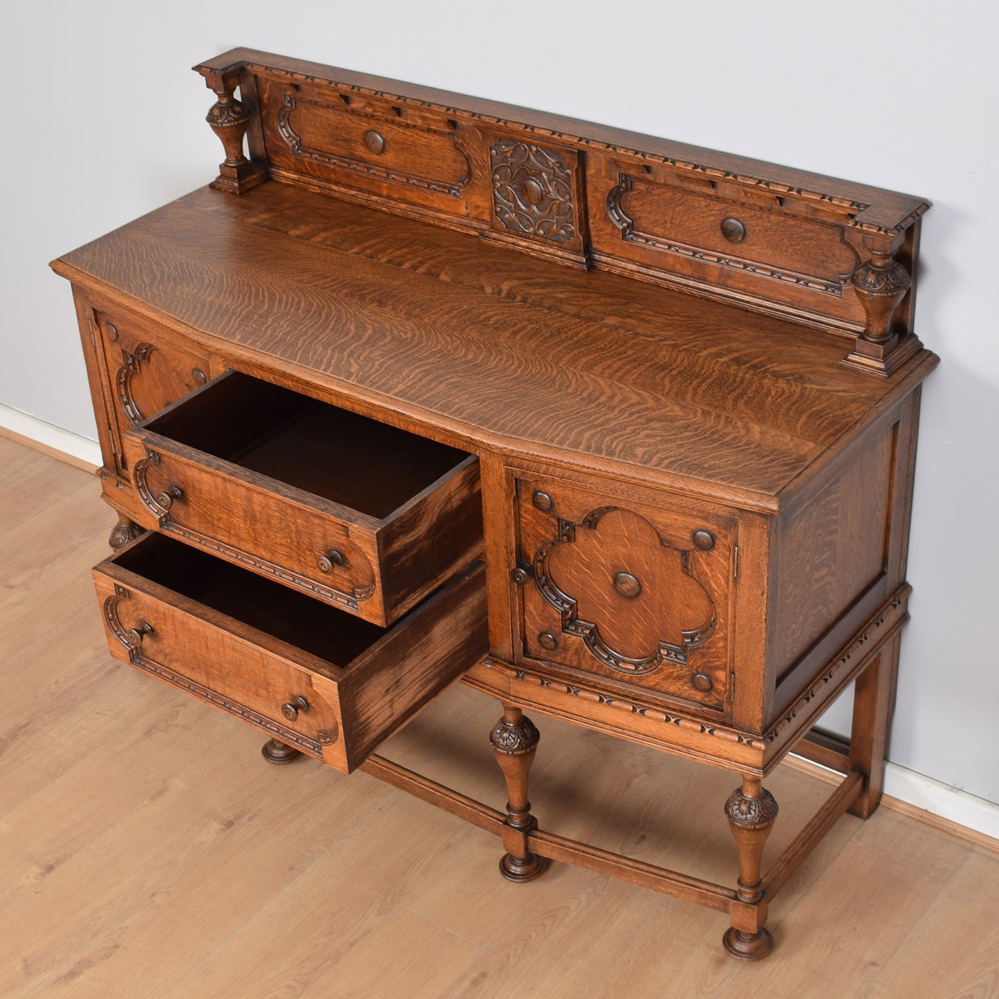 Restored Vintage Oak Sideboard