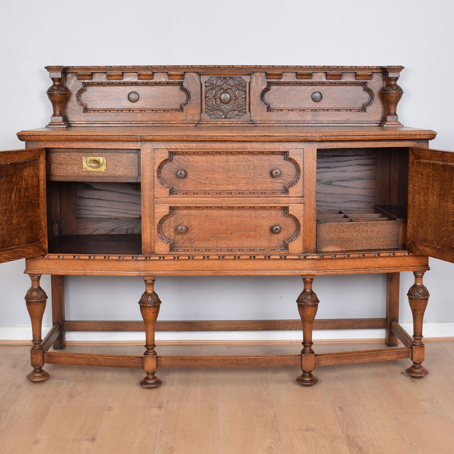 Restored Vintage Oak Sideboard