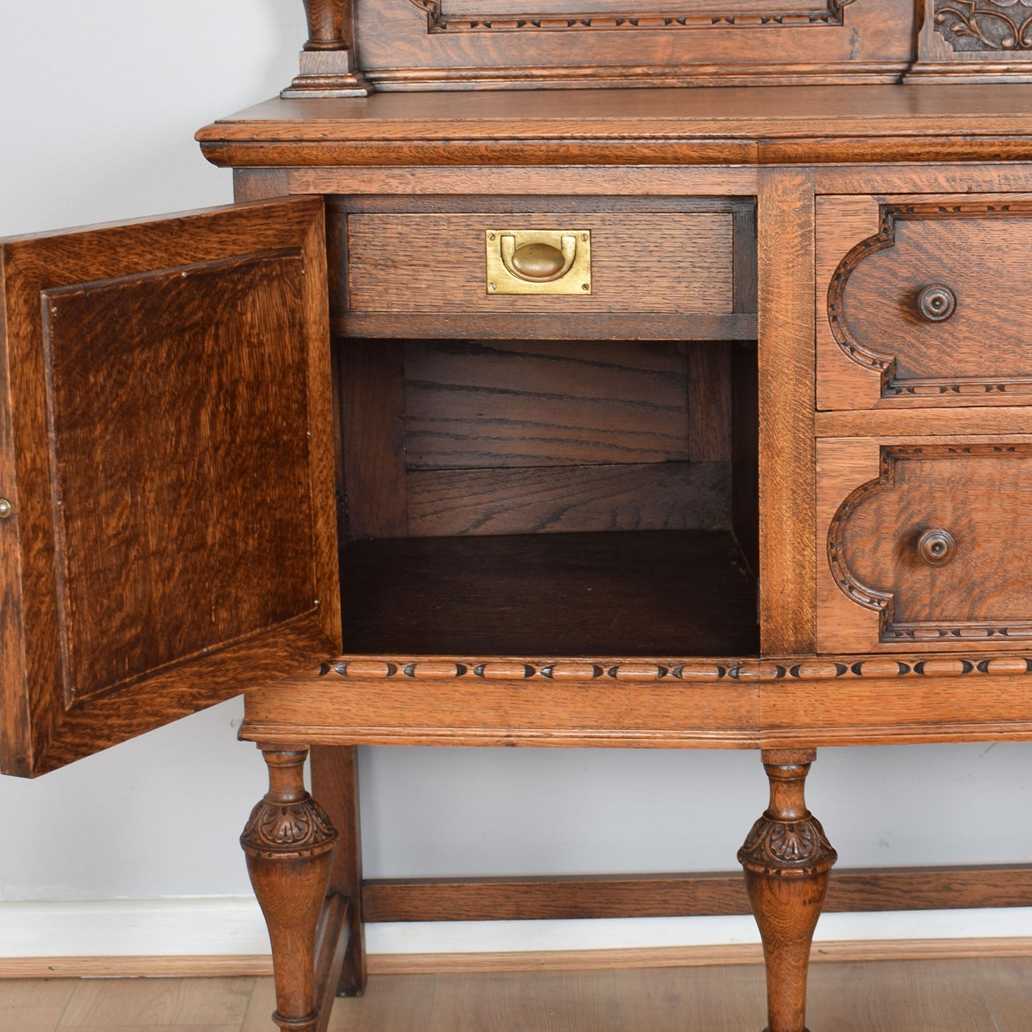 Restored Vintage Oak Sideboard