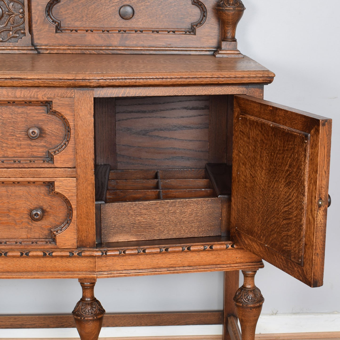Restored Vintage Oak Sideboard