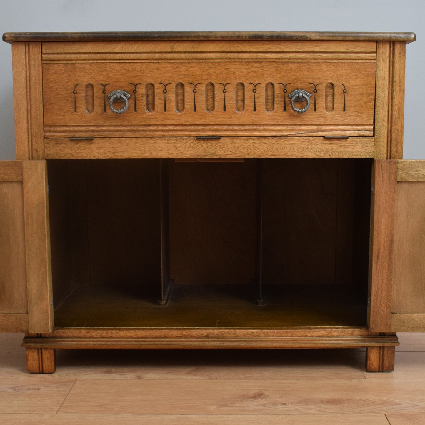 Restored Oak Media Cabinet