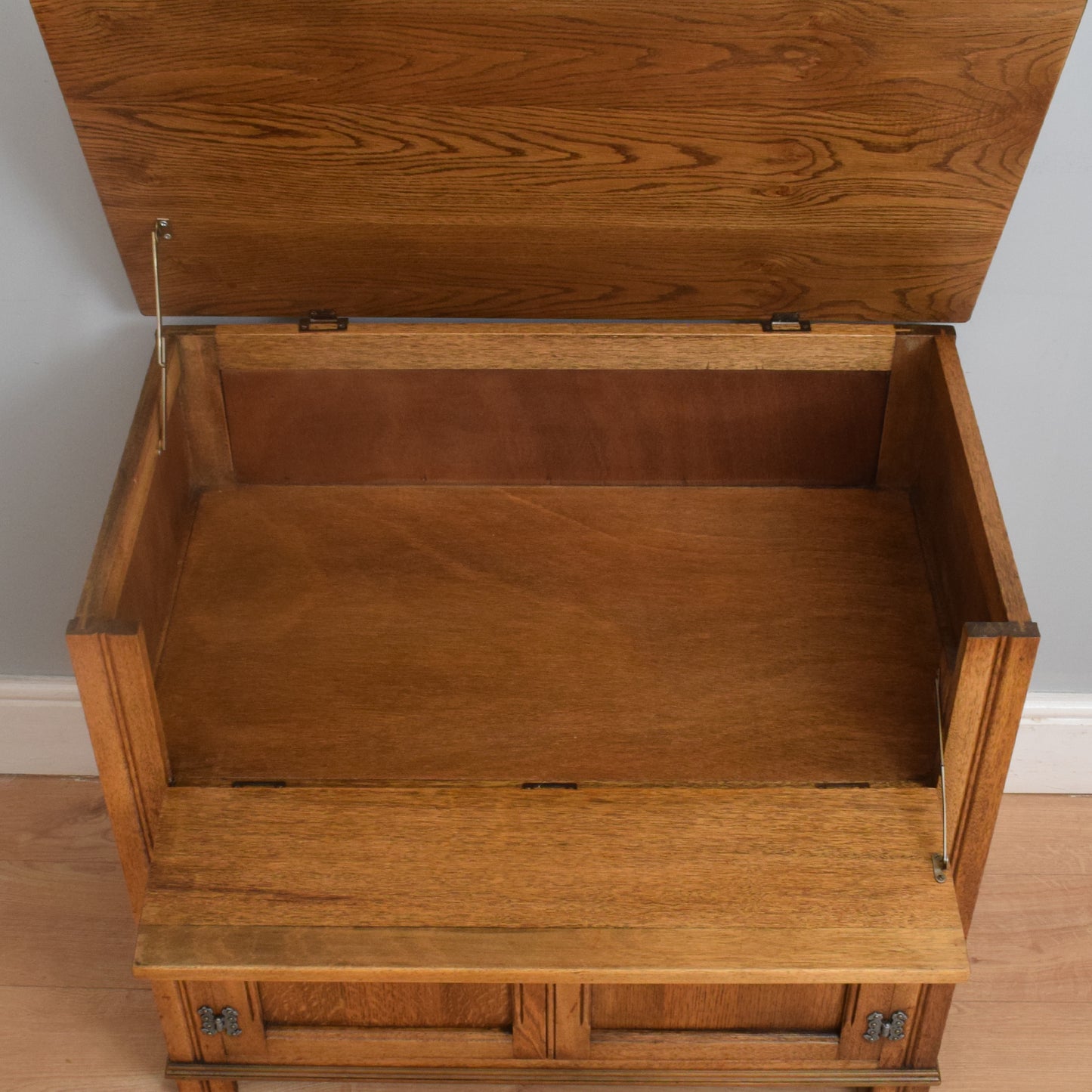Restored Oak Media Cabinet