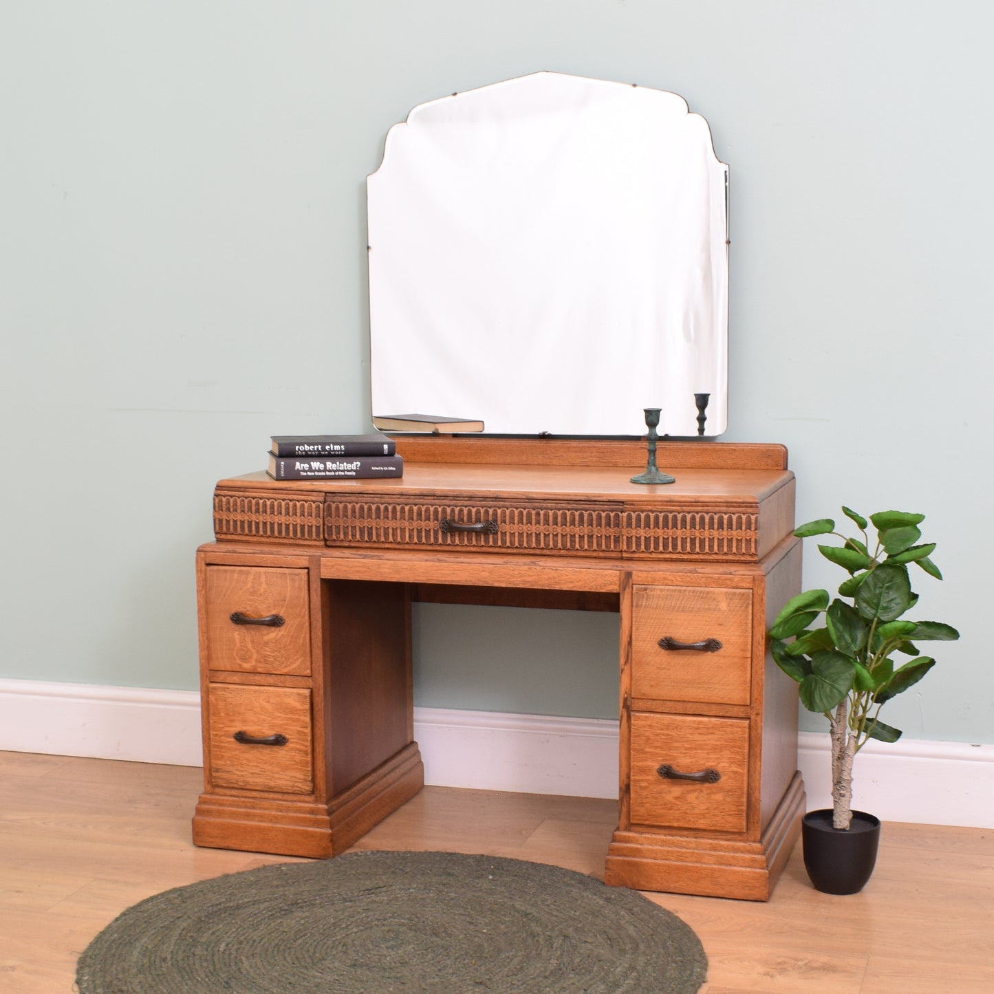 Restored Oak Dressing Table
