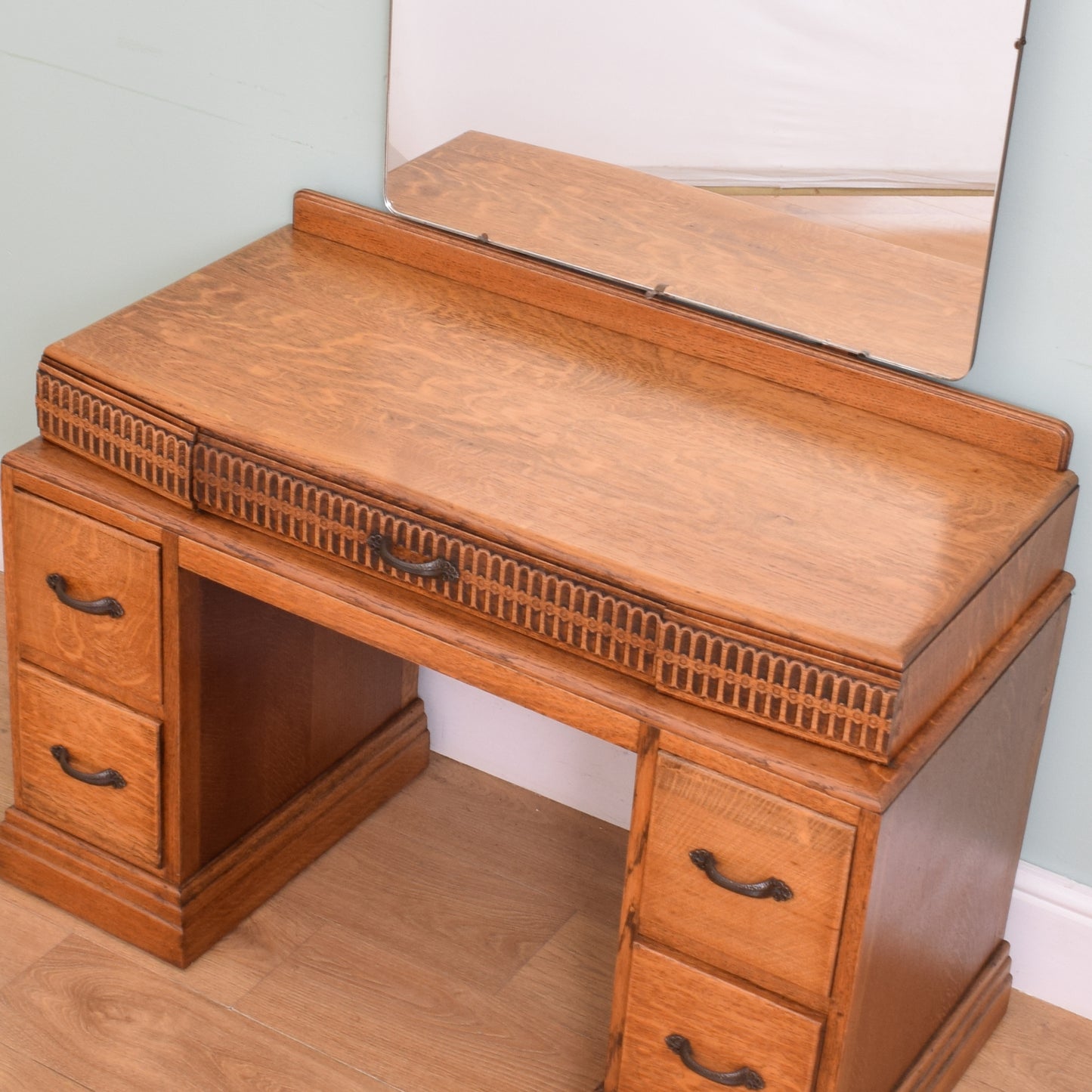 Restored Oak Dressing Table