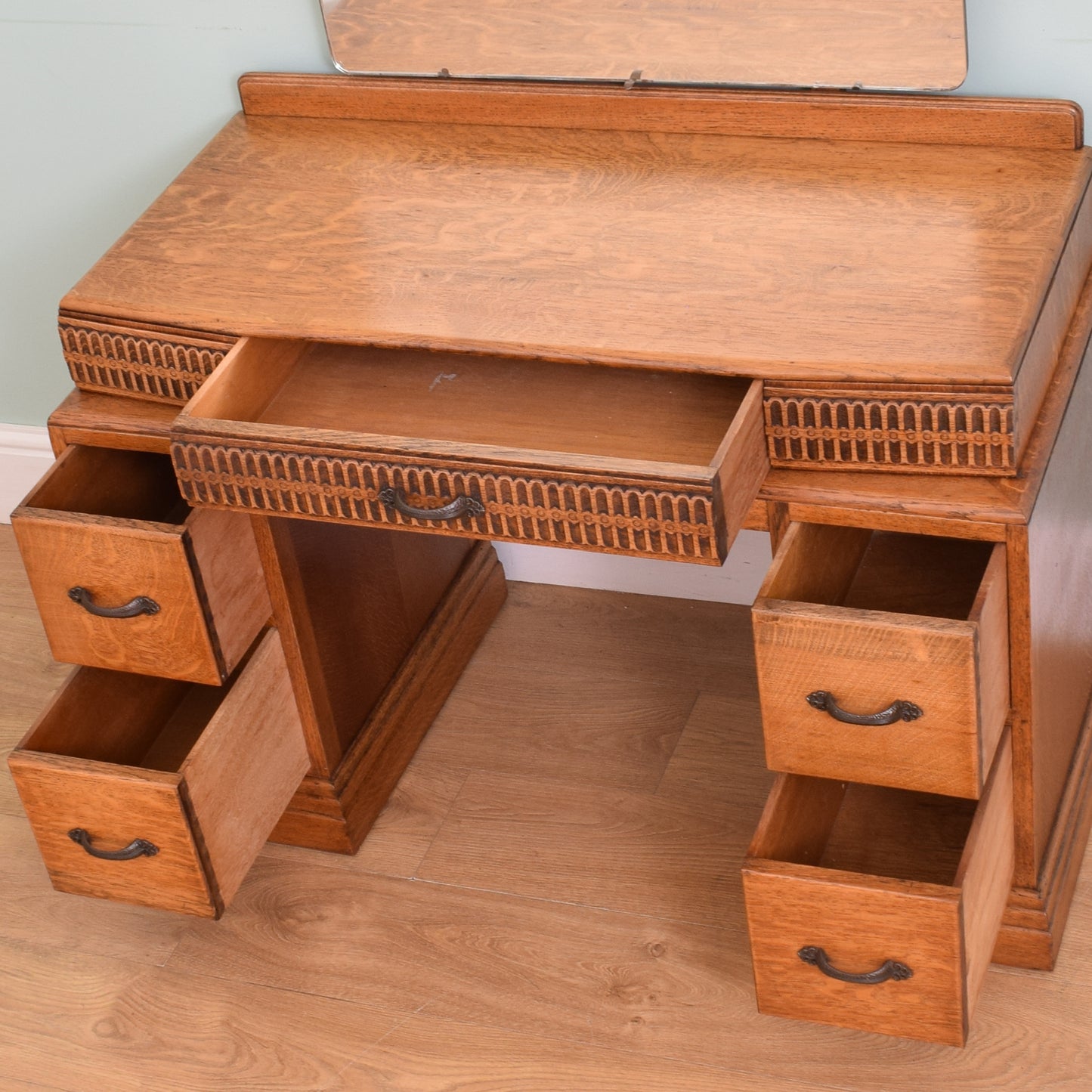 Restored Oak Dressing Table