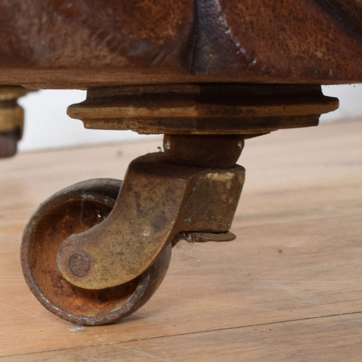 Carved Mahogany Regency Style Drop-Leaf Table and Two