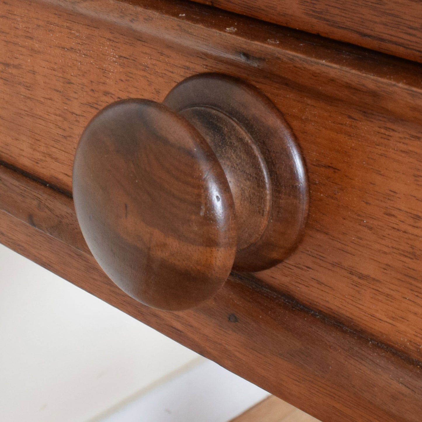 Carved Mahogany Regency Style Drop-Leaf Table and Two