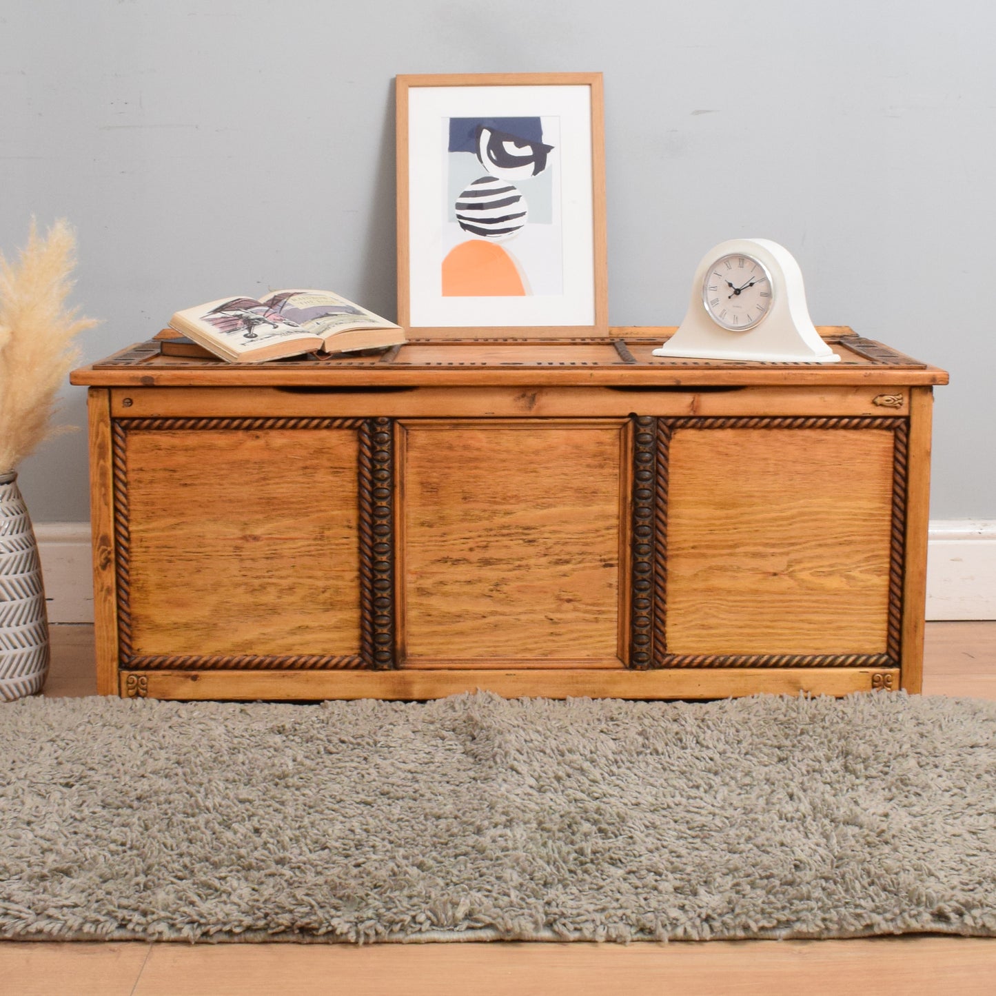 Restored Pine Blanket Box