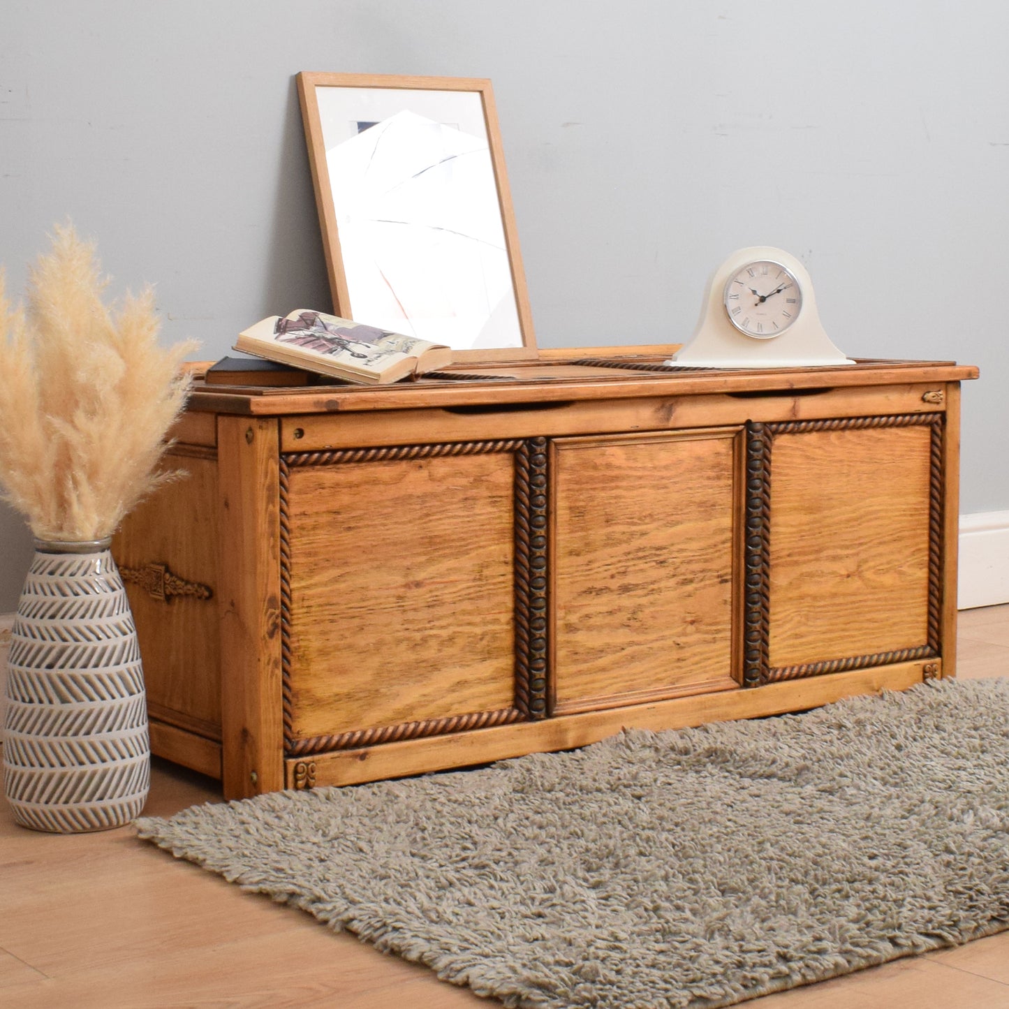 Restored Pine Blanket Box