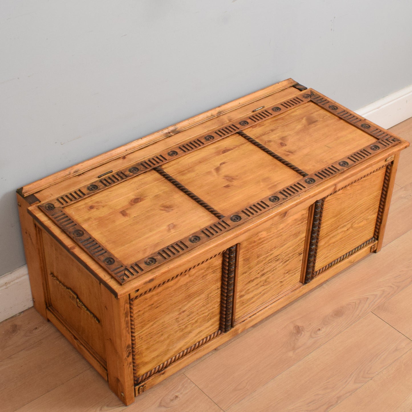 Restored Pine Blanket Box