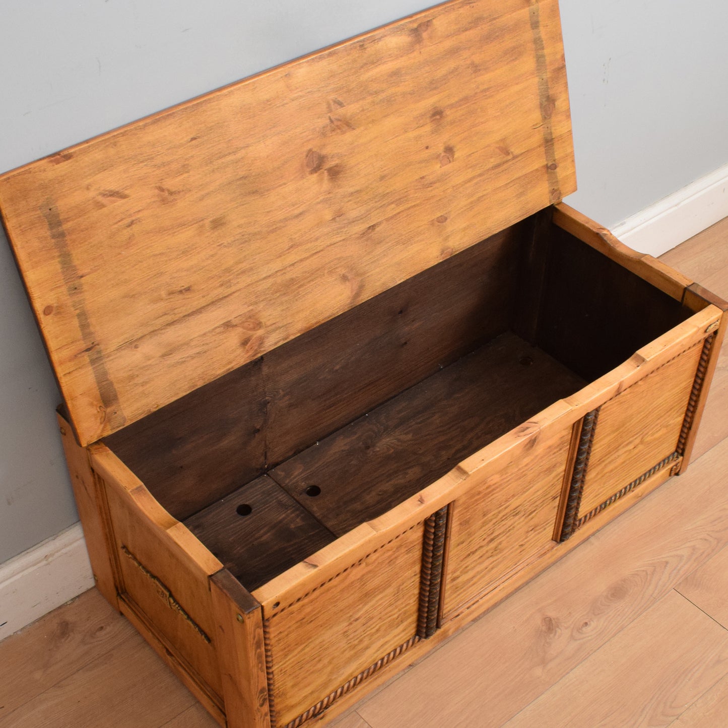 Restored Pine Blanket Box